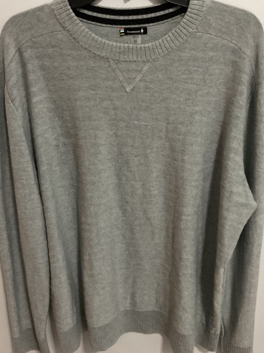 Men’s Smartwool Sparwood Crewneck LS Sweater with Lightweight Wool-Blend Fabric,